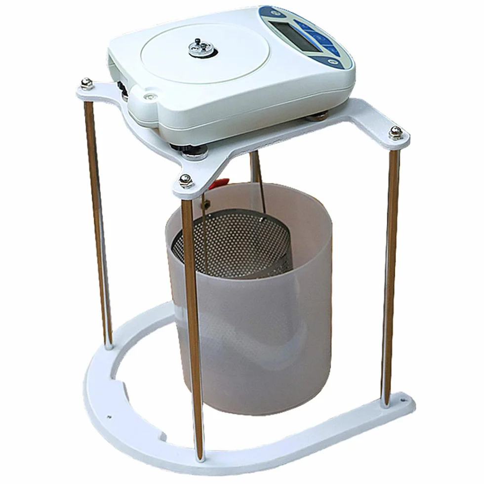 CGOLDENWALL Bilancia idrostatica elettronica 0,1 g, display LCD per misurare il volume di densità solida in industria, scuola, laboratorio, costruzione stradale (30 kg, 0,1 g senza supporto)