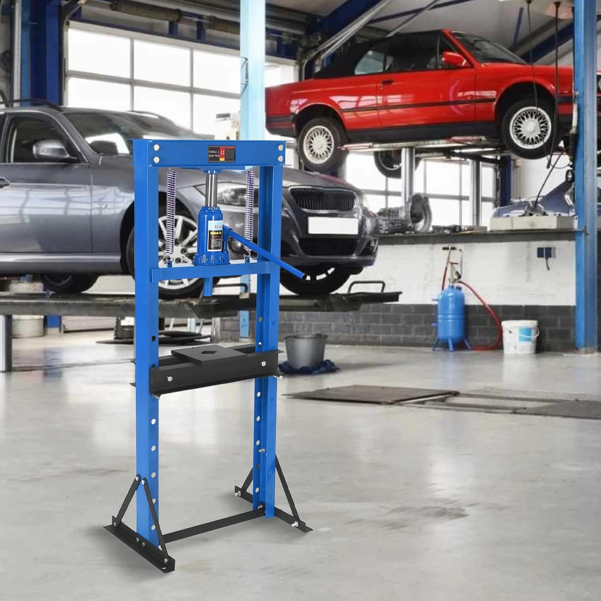Pressa idraulica H-Frame 6/12 tonnellate per officina garage