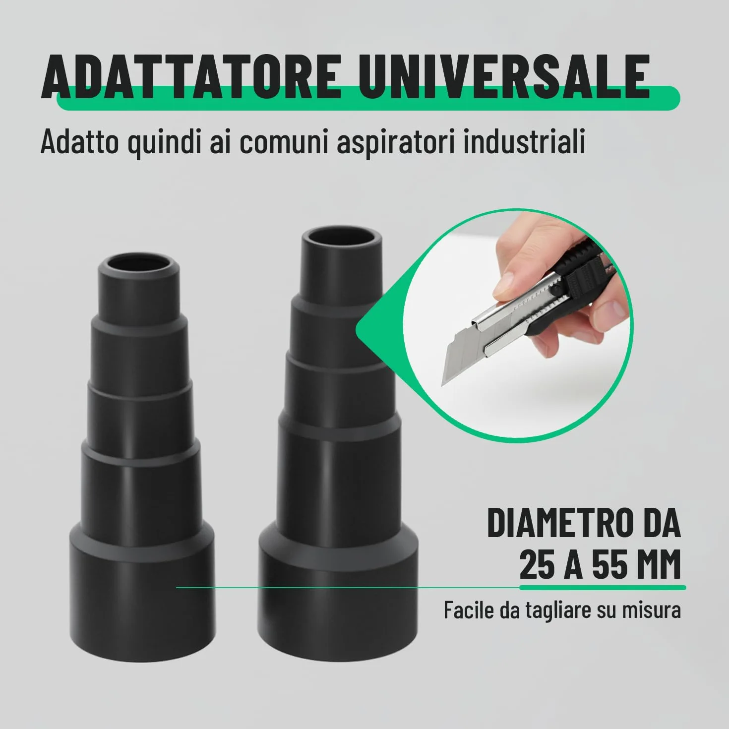 greate ciclone separatore per legno a 2 stadi - aspirazione ciclonica per officina, mobile o fissa - Dust Commander