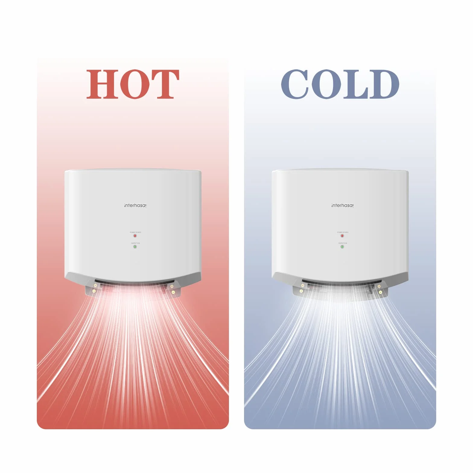 Asciuga Mani a Infrarossi Silenzioso 1250 W Bianco