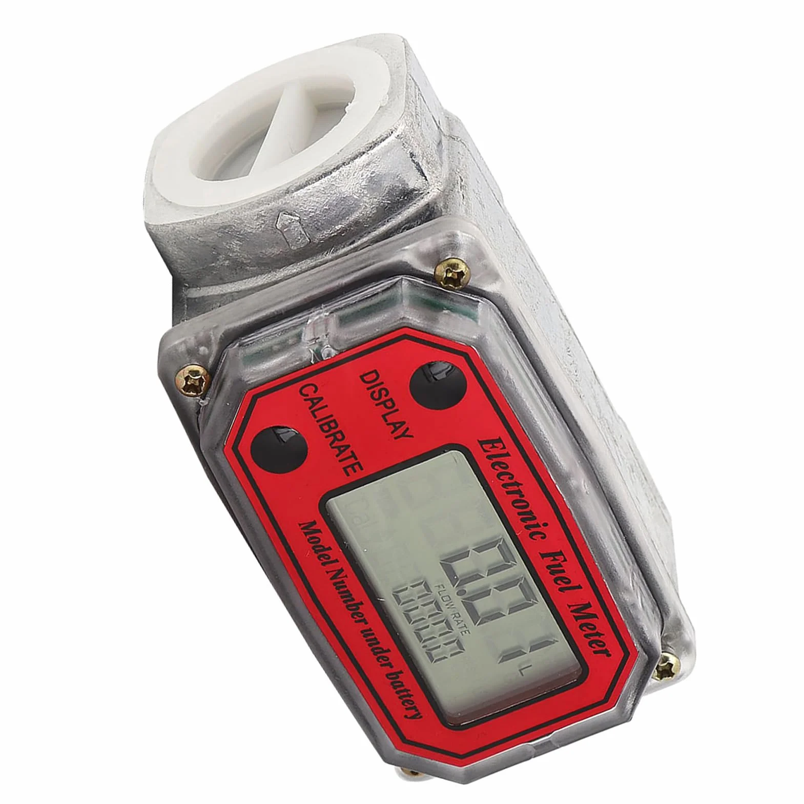 Misuratore di Portata Digitale Turbina Diesel 10‑200L 1" NPT -10°C~+60°C 20 Bar Benzina Cherosene Rosso