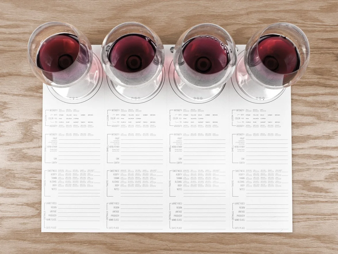 Wine Folly Tovagliette con note di degustazione vino 20 sztuk 30,5 x 40,6 cm
