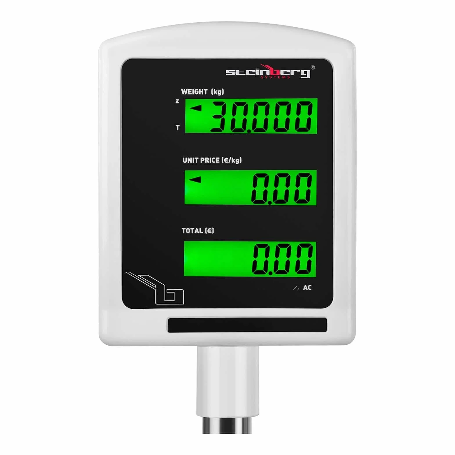 Steinberg Bilancia da Banco di Controllo Professionale SBS-PW-301CE 30 kg 1 g Schermo LCD 34 x 23 cm