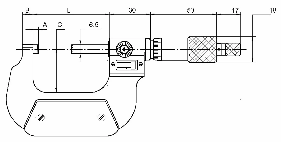 Micrometro CNC 0-25 mm DIN 863