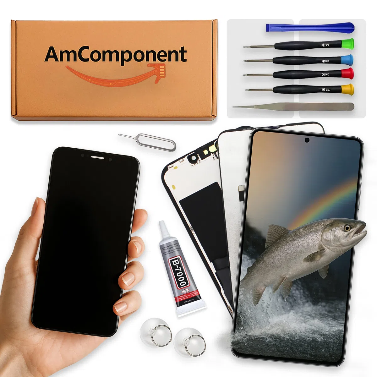 display di ricambio per MOTOROLA G06 XT2535 / POWER schermo LCD vetro ricambio | Componente di ricambio con luminosità intensa e risposta al tocco reattiva