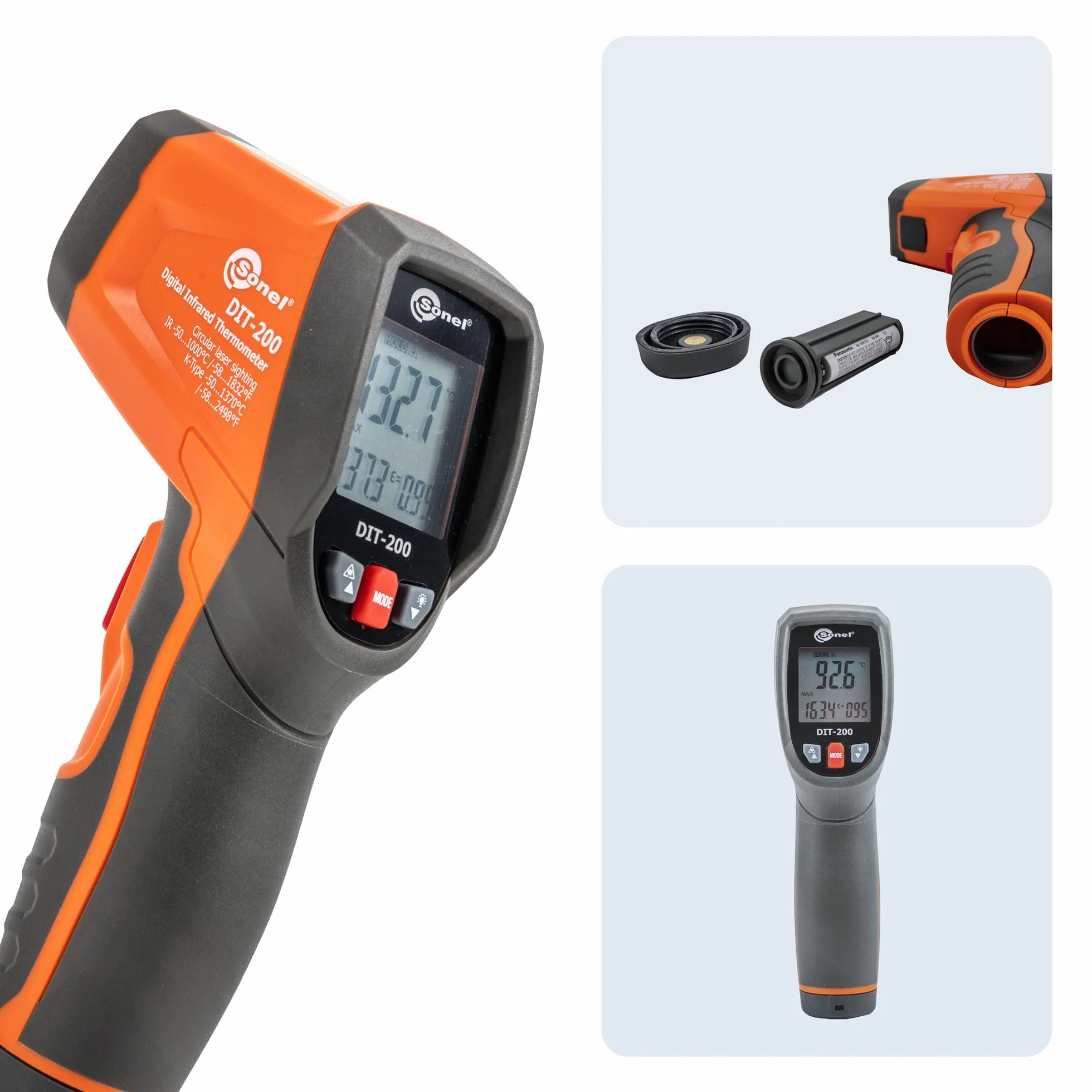 SONEL DIT-200 Termometro Infrarossi -50°C 1000°C IP54 20:1