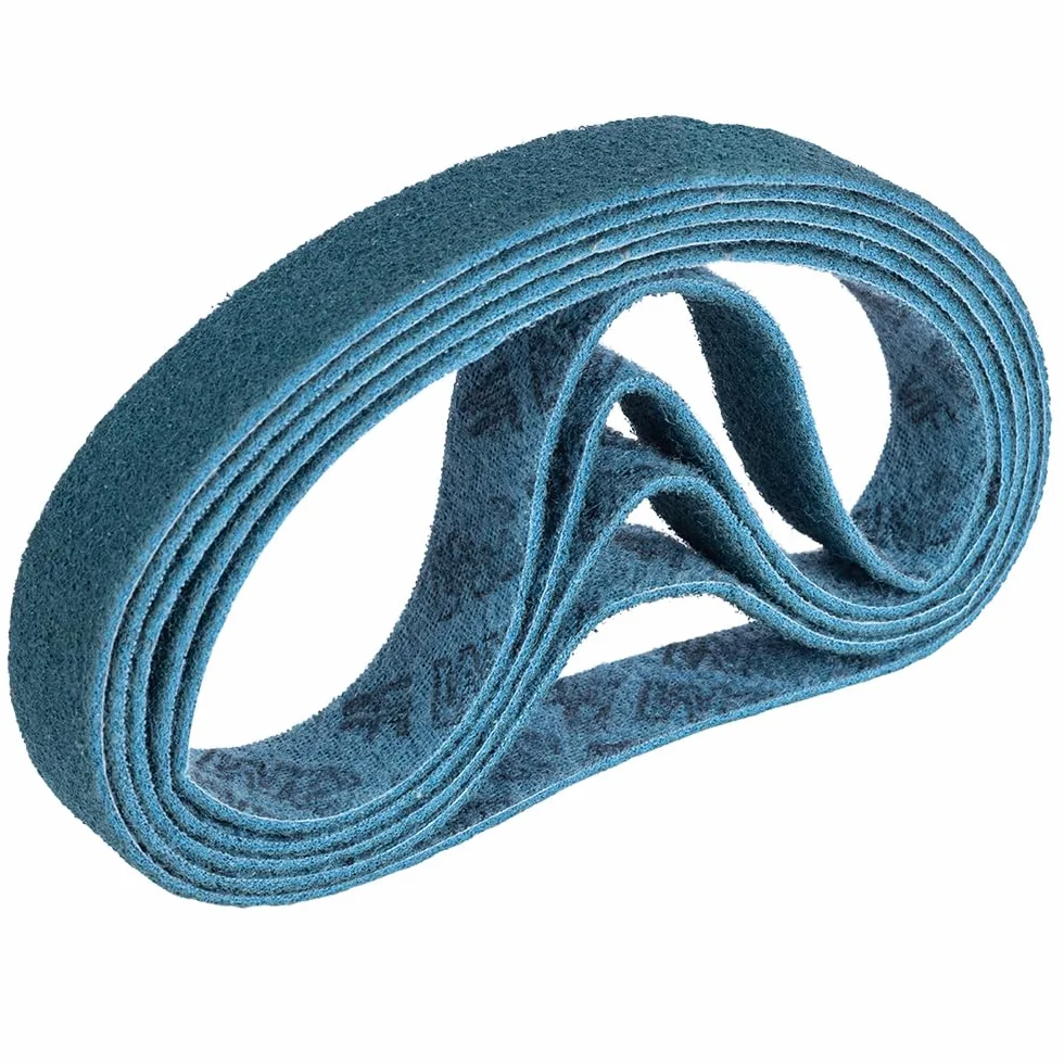 5 pezzi SC-BS Brite - Nastro abrasivo in tessuto non tessuto SC-BS grado: molto fine, colore: blu, 40 mm x 760 mm
