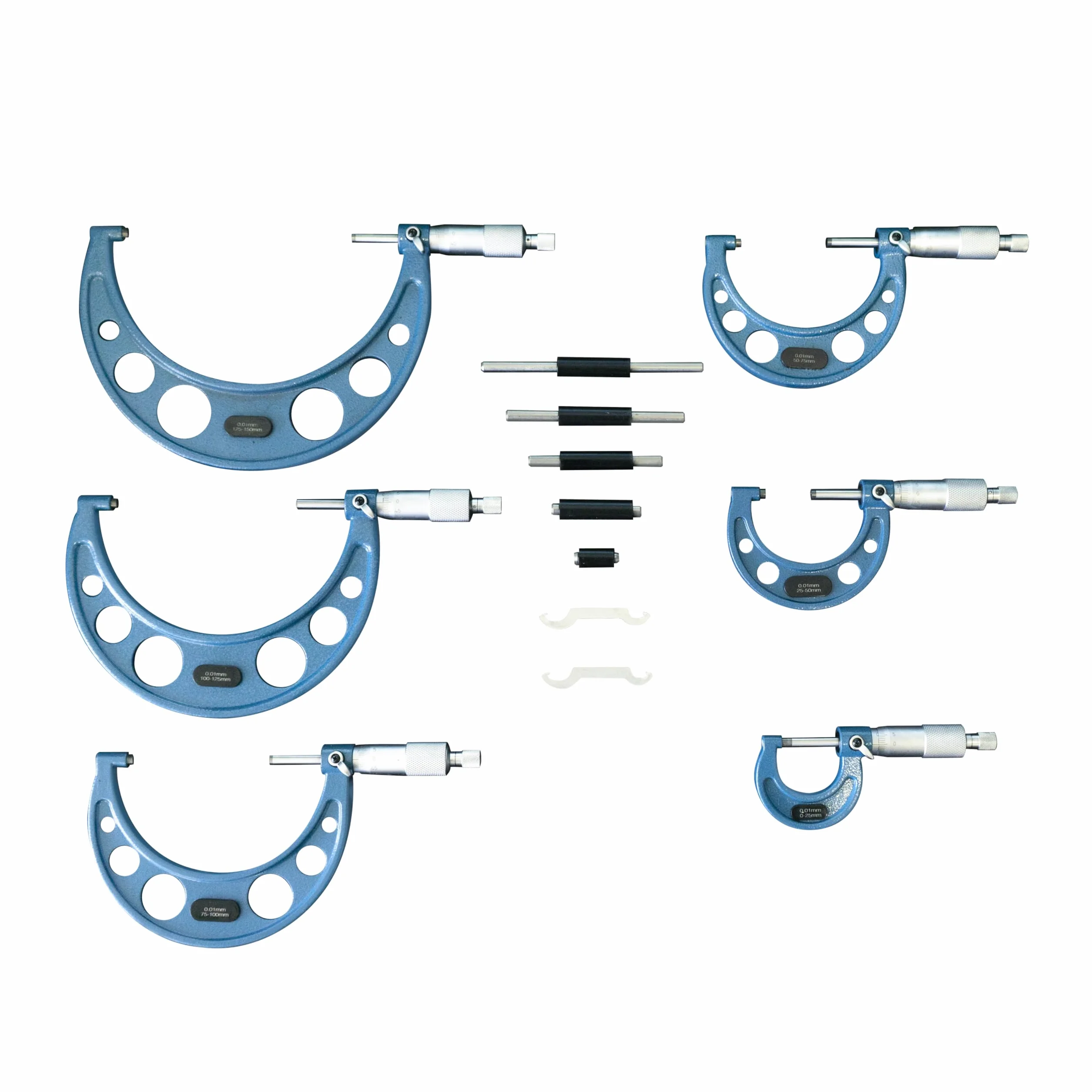 SOGI MIC-0-150 micrometri per esterni set 6 pz 0-150 mm centesimale