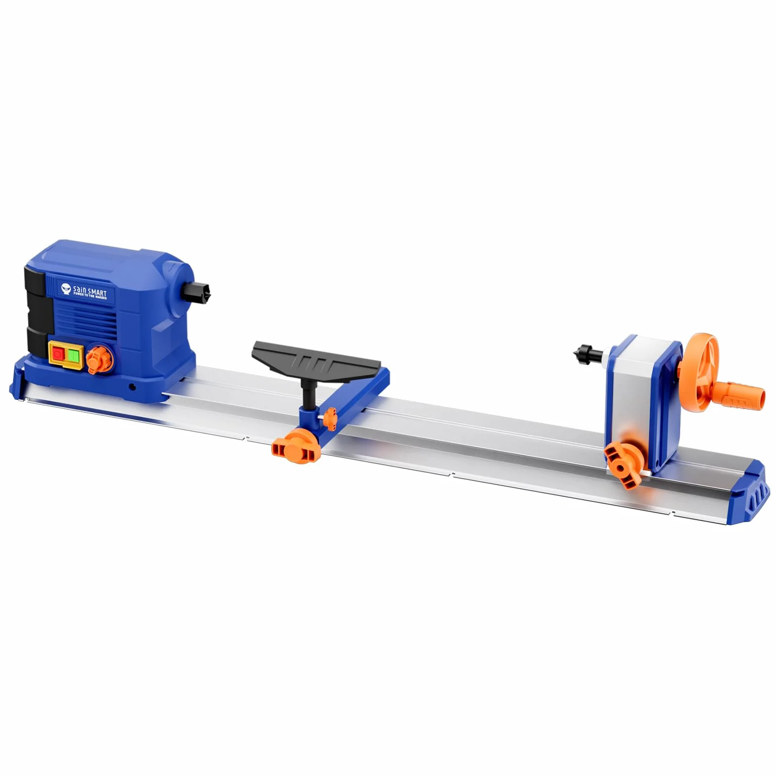 SainsmartTornio da tavolo 10 x 24 pollici, 600 W, 0,8 CV, controllo continuo della velocità da 800-3000 giri/min, accessori completi per la lavorazione del legno