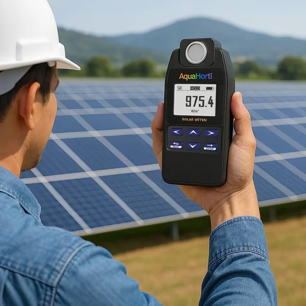 AH-SOL Metro di Potenza Solare Digitale ad Alta Precisione per Pannelli Fotovoltaici