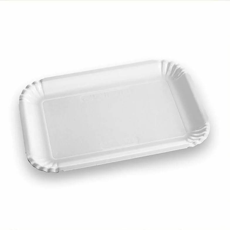 Vassoi per Pasticceria in Cartone POLITENATA BIANCO 34,5x26,5 cm 5CF x 10Pz (50)