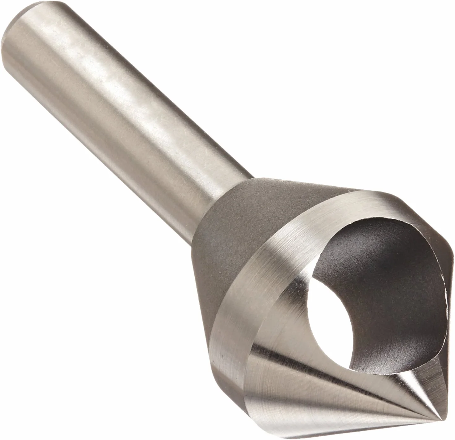 KEO 53512 Cobalt Steel single-end Countersink, Uncoated (Bright) Finish, 82 Degree Point Angle, Round Shank, 5/40,6 cm, diametro del gambo 1/corpo 5,1 cm diametro