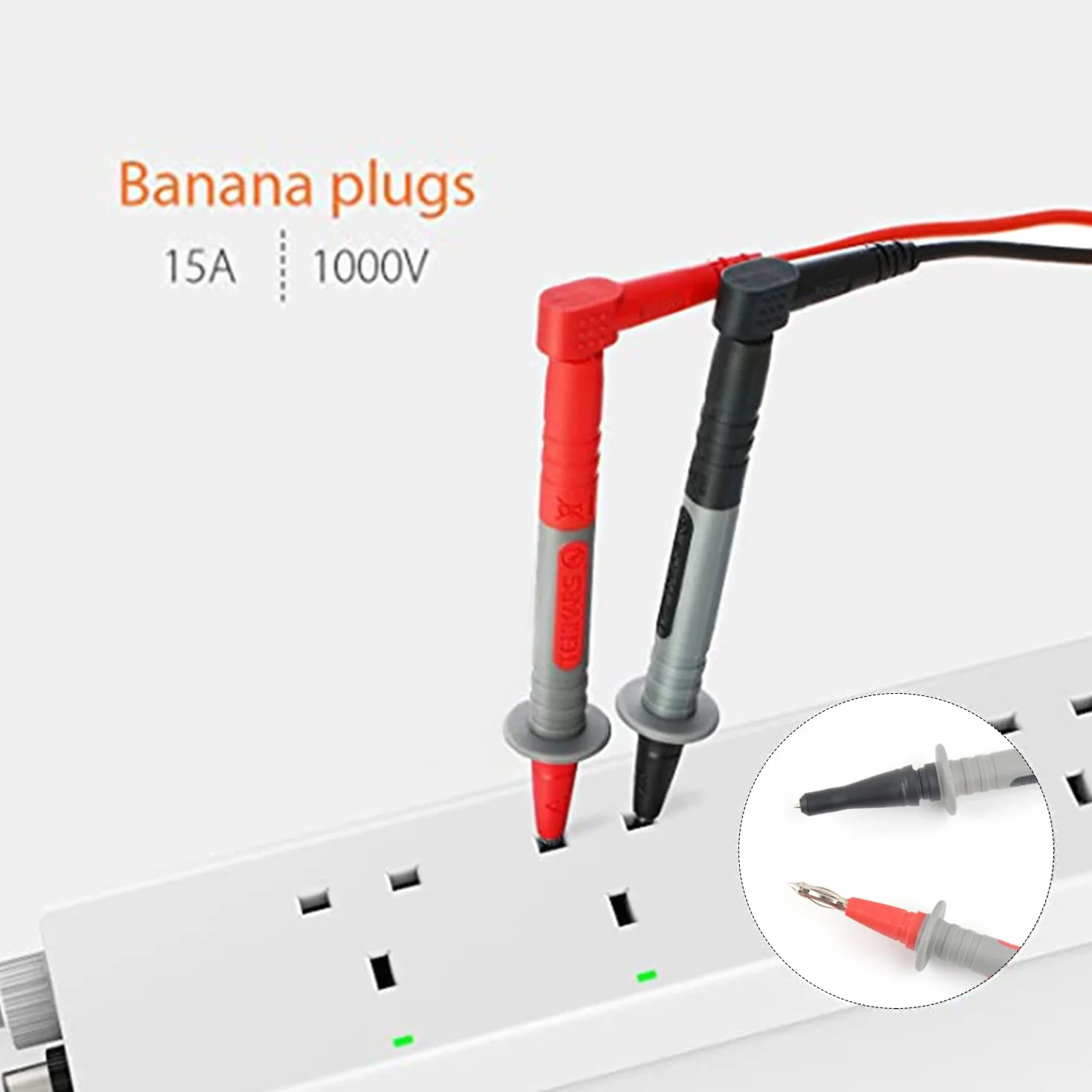 Cavi di Misura Multimetro MESTEK Cavi di Prova Puntali Tester Test Leads Kit Prolunga di Prova Pinze a Coccodrillo Clip e Mini-gancio Spina Banana Sonda per Digitale Multimetri Accessori 21 Pezzi