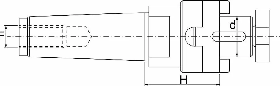 Fervi 22/cm3 adattatore della fresa codolo conico, 22 mm x 50 mm