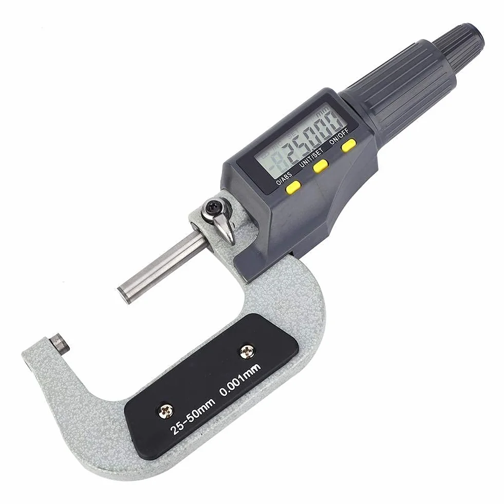 Micrometro Digitale 25-50mm Alta Precisione Millesimale Professionale