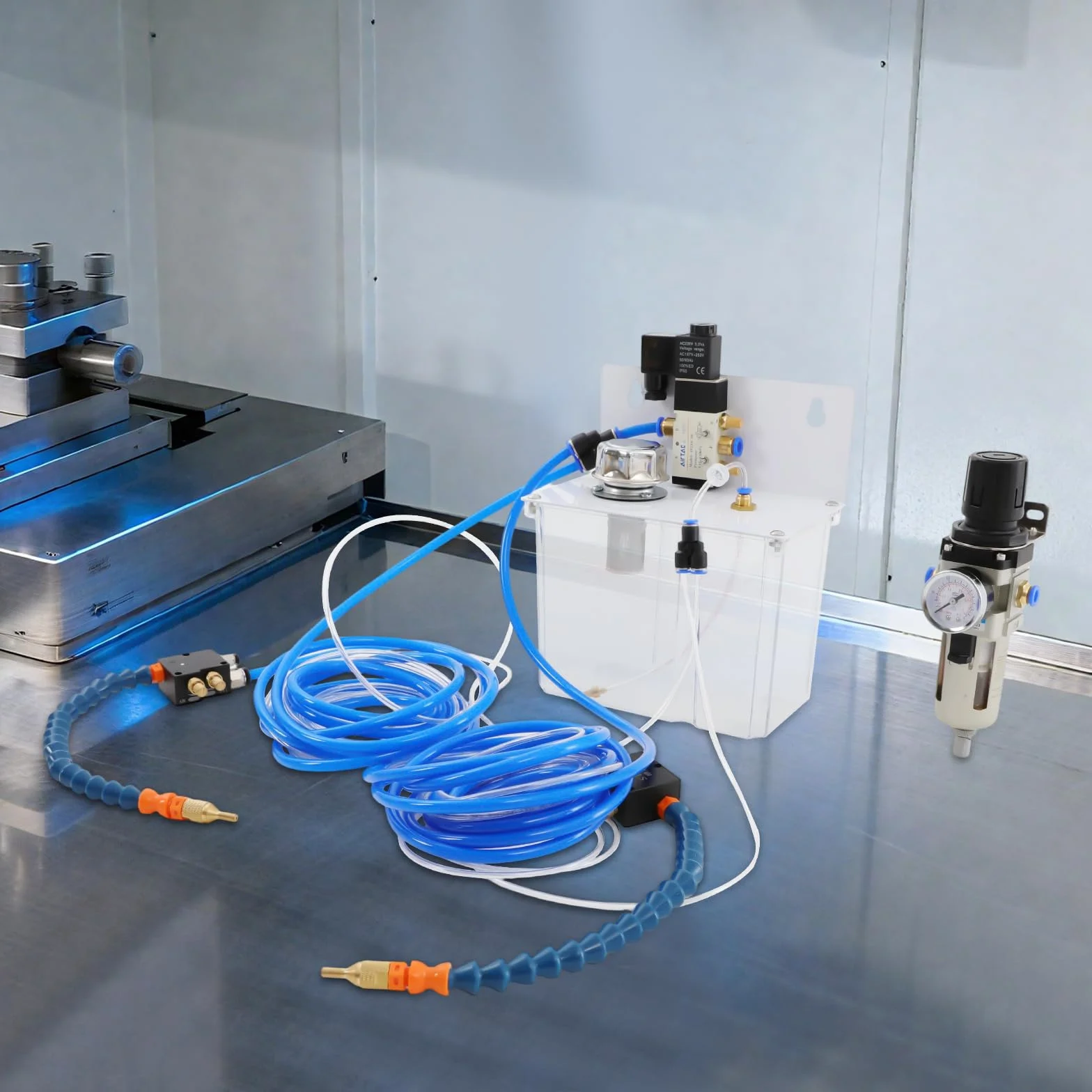 Sistema di lubrificazione a spruzzo per nebbia 220 V 3 l serbatoio per taglio metallo tornio CNC