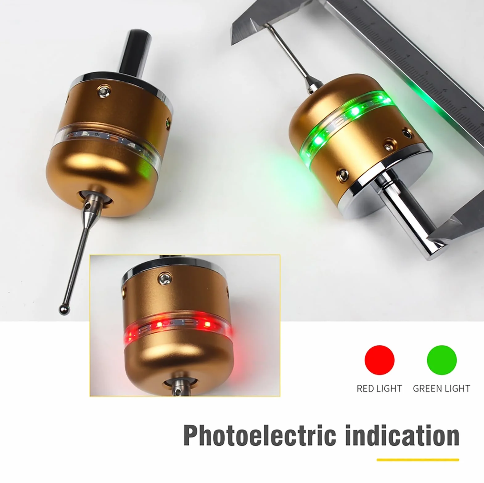 RATTMMOTOR Pulsante per bordi mirino fotoelettrico 3D sensore lunghezza utensile CNC fresatrici (luce verde)