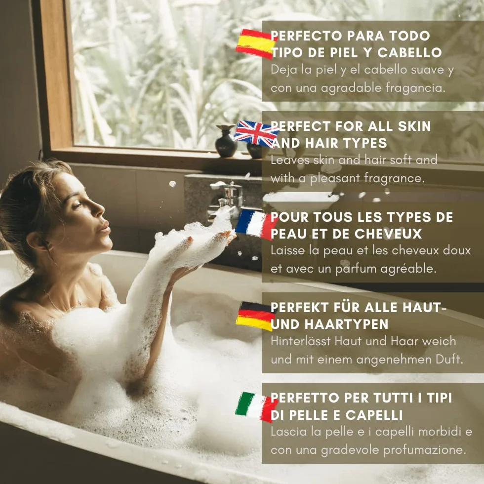 GPQ - Confezione OLIVE Amenities Hotel | Kit gel doccia + shampoo + saponetta | 100 pezzi x 3 Prodotti | Senza Parabeni | Appartamento, B&B, Casa Rurale, Viaggio, Ospiti | Prodotto nell'UE