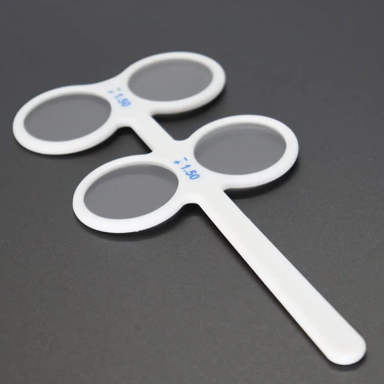Attrezzatura optometrica occlusore con supporto flipper ottico plastica 4 lenti