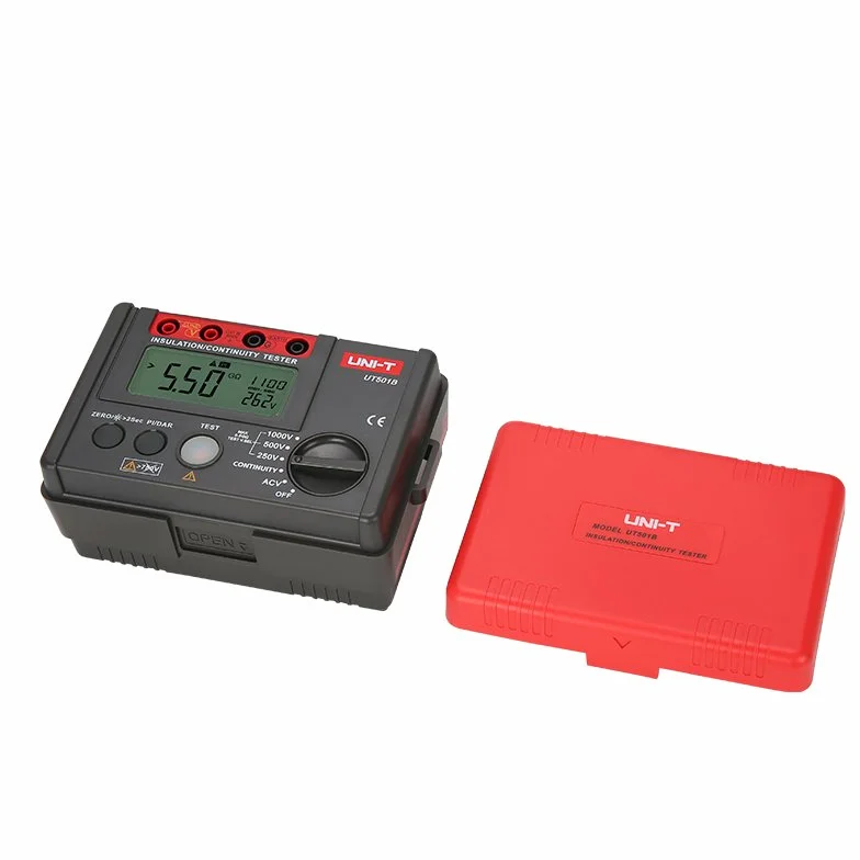 UNI-T UT501B Serie UT500 Tester di resistenza di isolamento, 250 V/500 V/1000 V, 1 mA