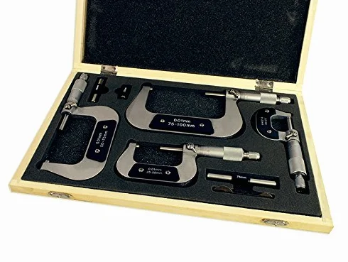 Micrometri per esterni Sogi MIC-0-100 set 4 pz 0÷100 mm centesimale