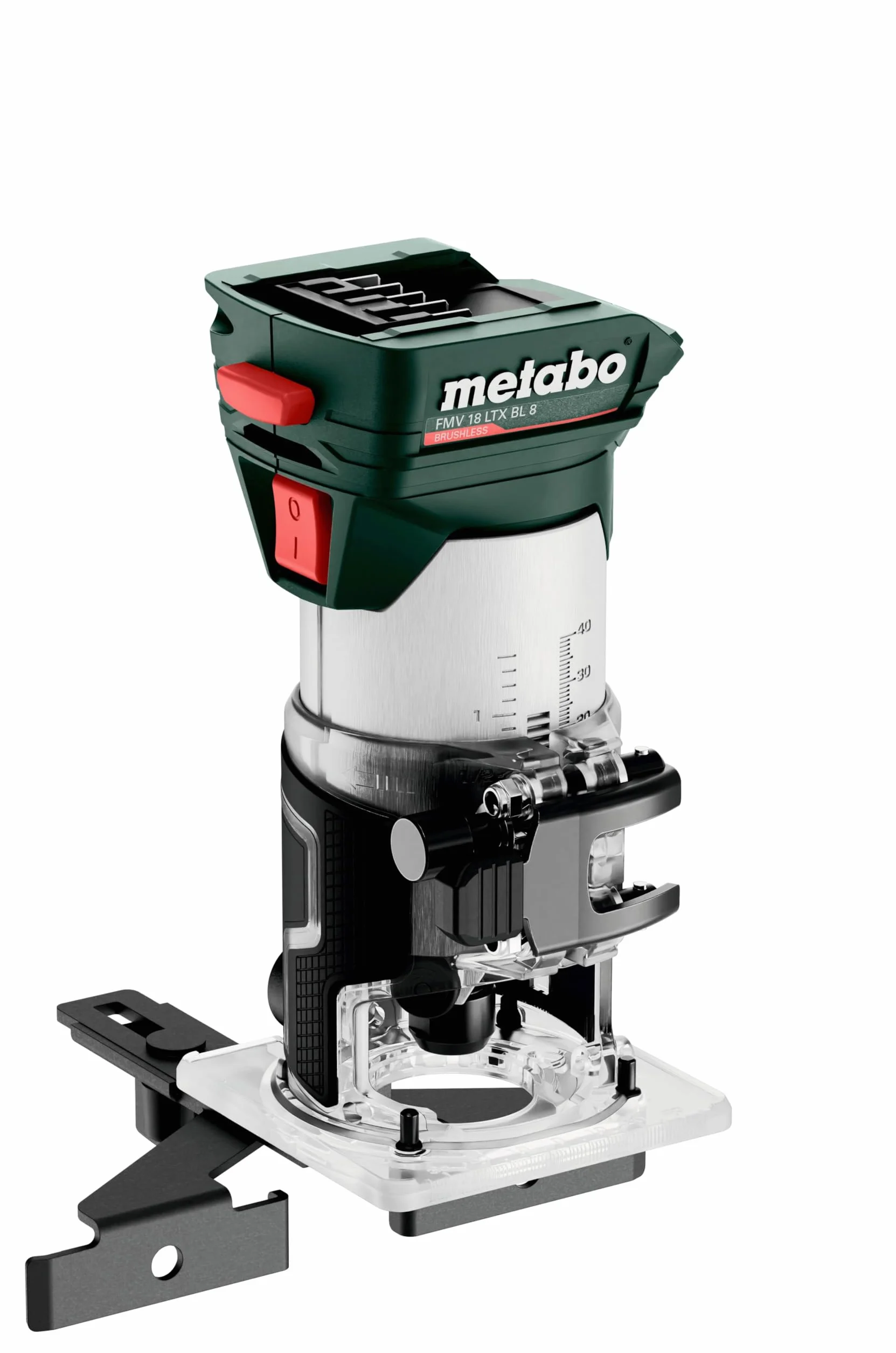 Metabo FMV 18 LTX BL 8 - Fresa a batteria con metaBOX 145 (peso 1,6 kg, velocità a vuoto 4800-29000/min) 601742840