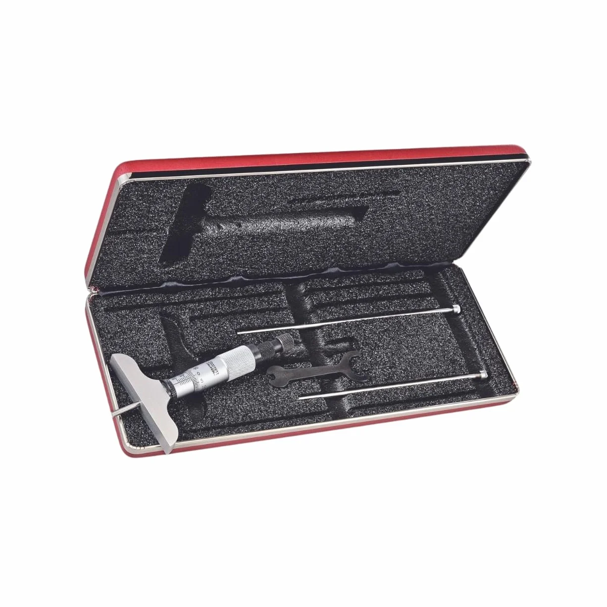 Starrett 440MZ-75RL Micrometro profondità 0-75 mm base 63,5 mm cricchetto bloccaggio