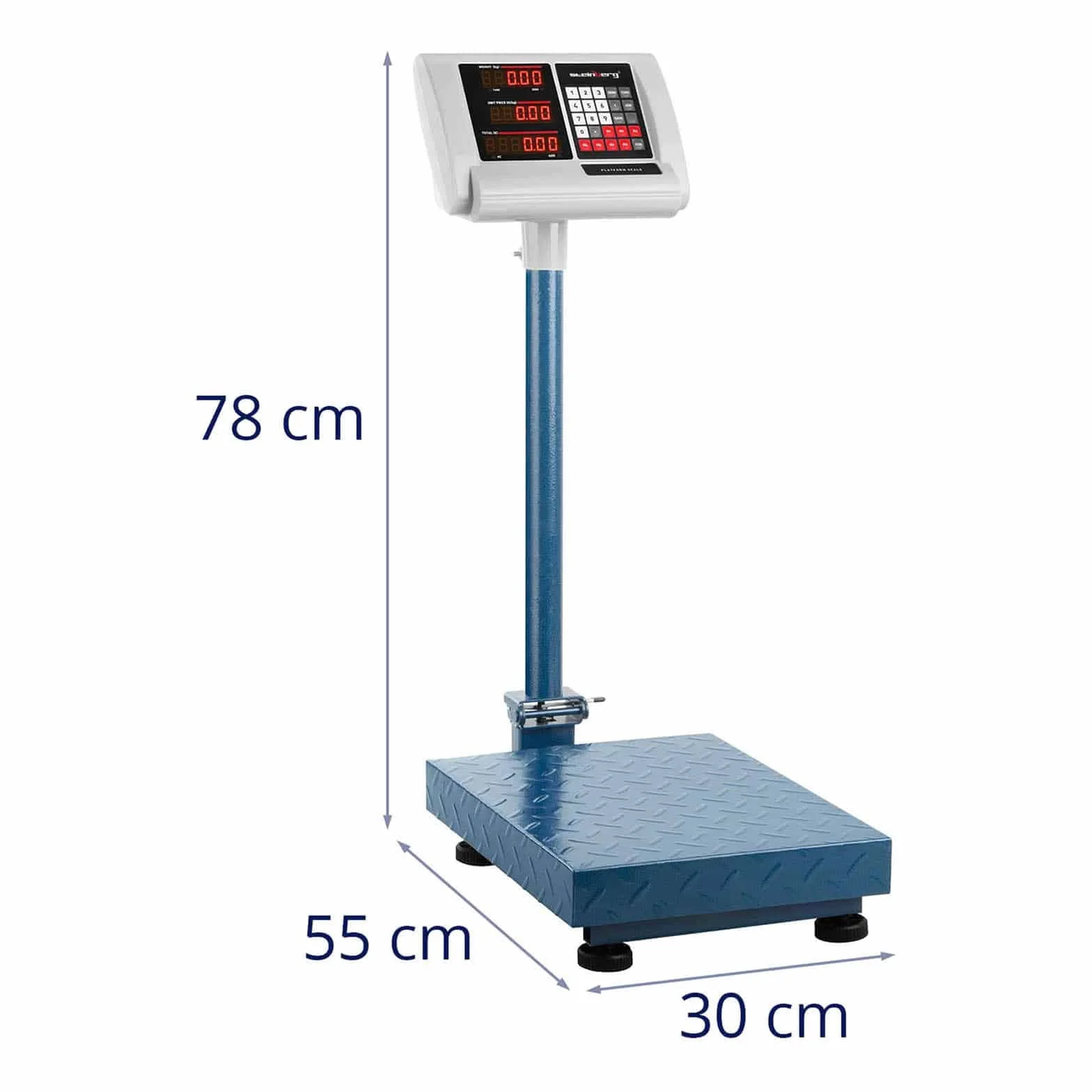 Steinberg Bilancia Piattaforma Industriale SBS-PF-100/10B 100 kg ±10 g 40x30 cm LED