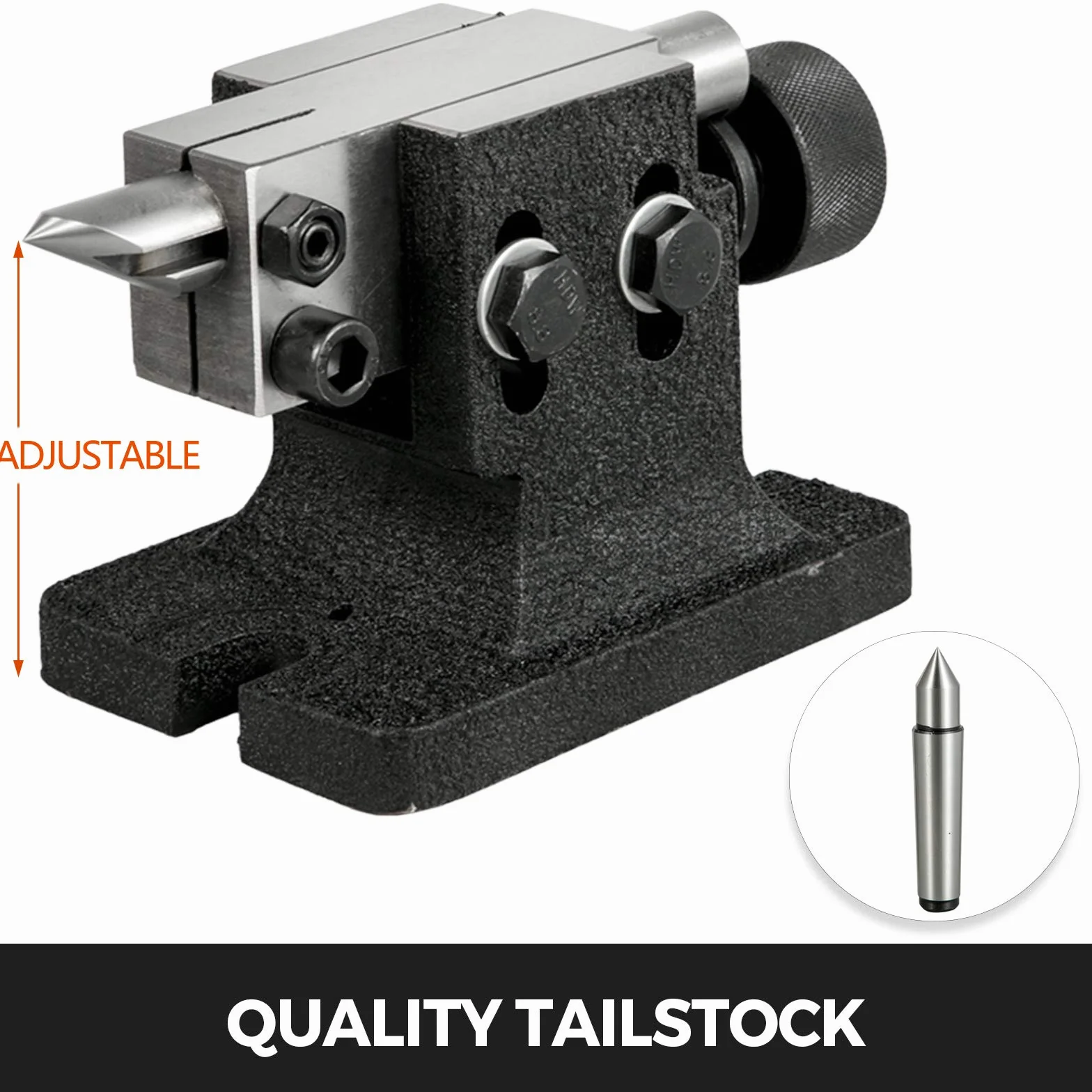 Mophorn Testa di Divisione 4pollici/100mm Testa di Indicizzazione Testa Divisoria Testa Divisione Per Fresatrice Tavola Rotante BS-0, Argento