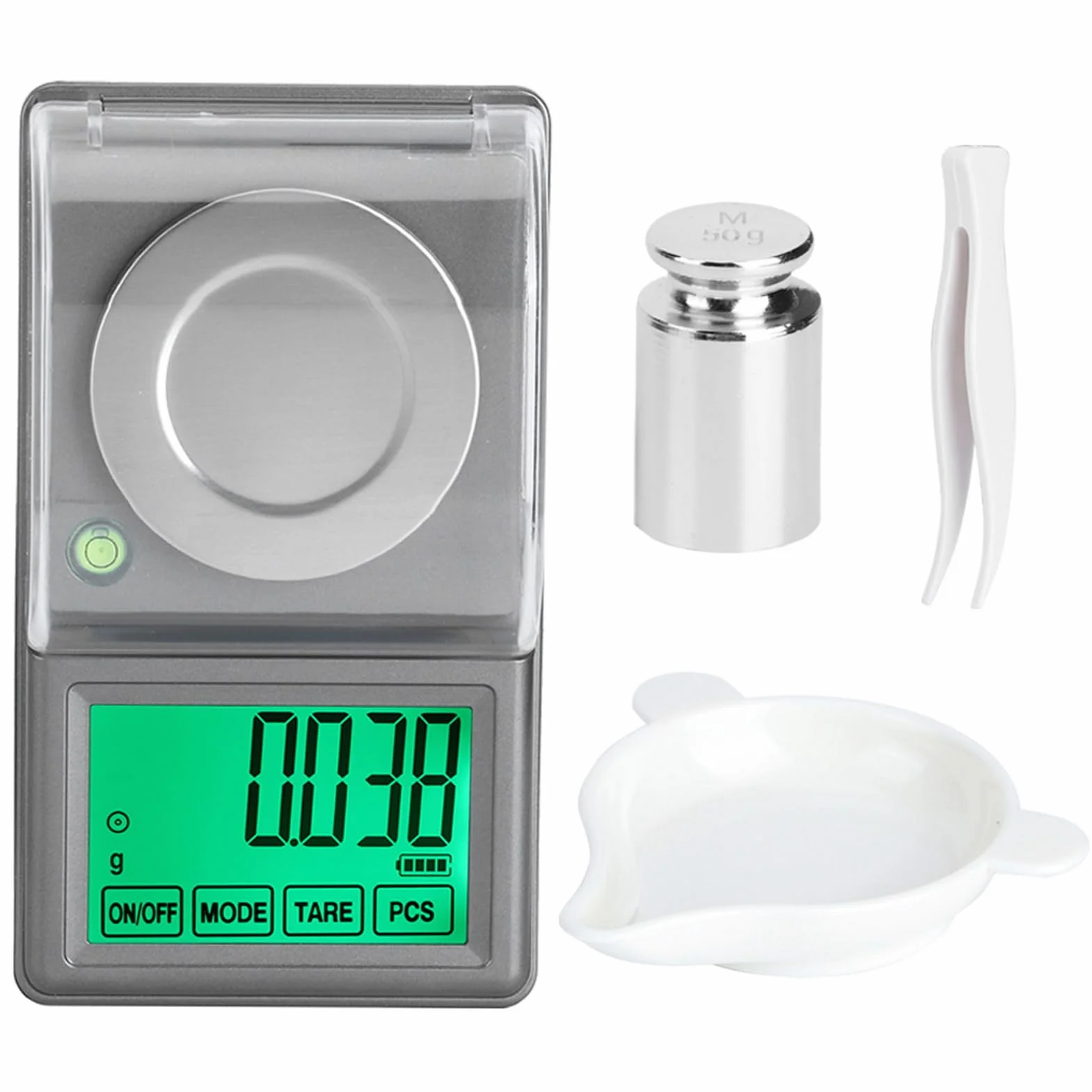 50g / 0 . 001g Mini bilancia digitale per gioielli ad alta precisione Bilancia elettronica portatile Bilancia da laboratorio Bilancia da laboratorio