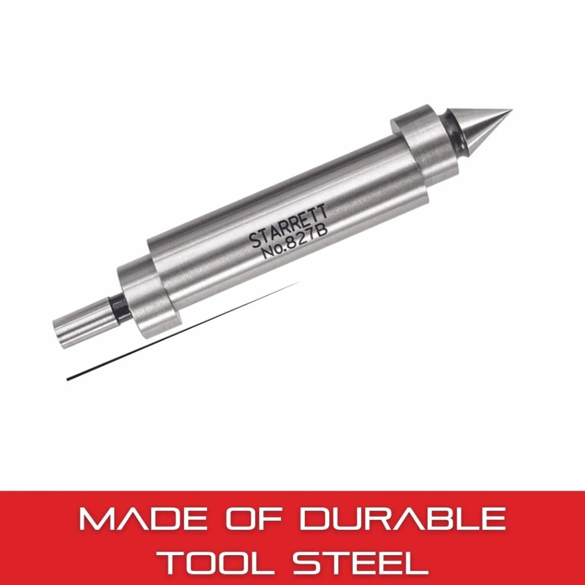 Starrett 827B Cercatore bordo doppio fine contatto a punta 0.5" diametro corpo 0.2" diametro contatto