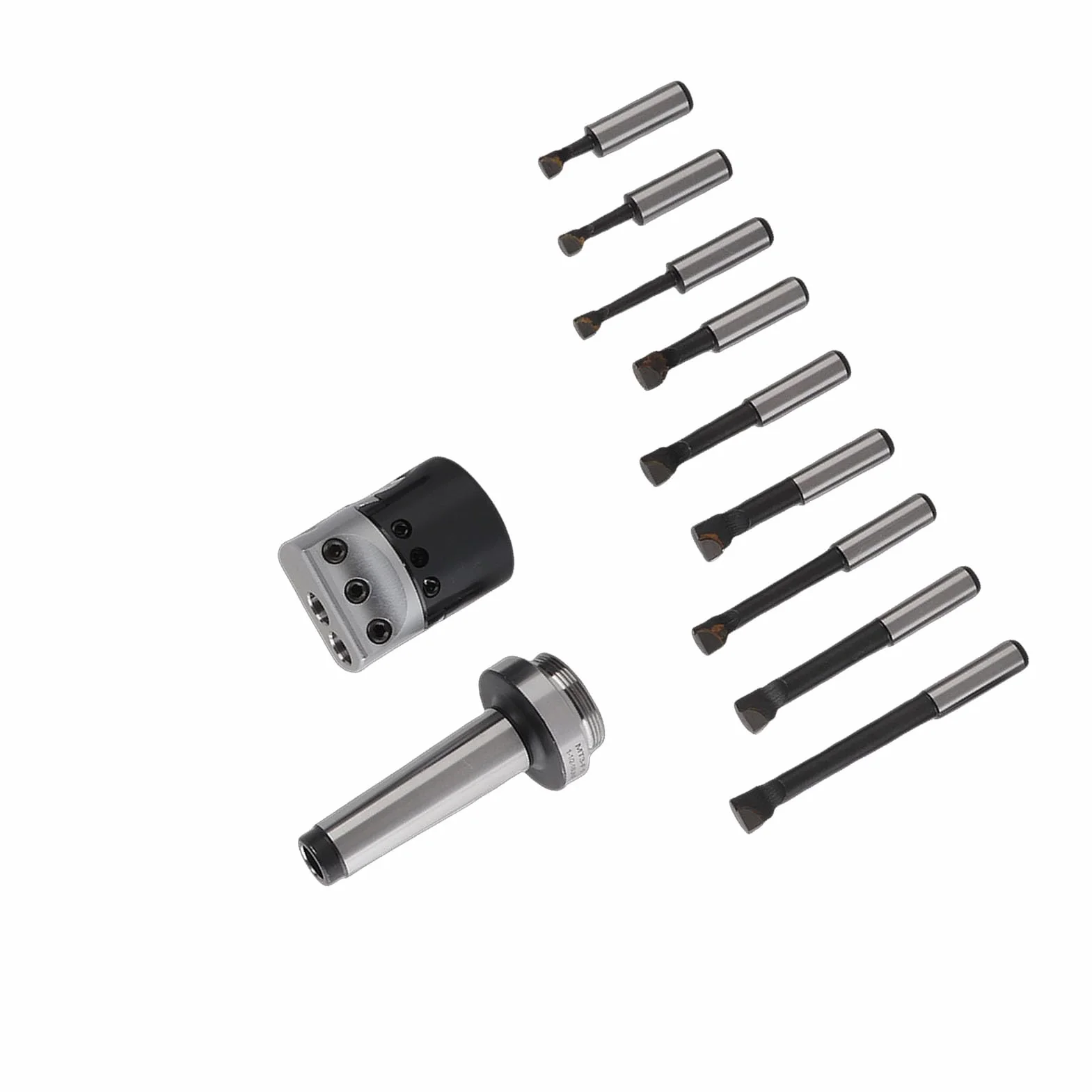 Testa di Alesatura in Acciaio Al Carbonio F1 1-1/2-18UNF M12 MT3 per Fresatrici CNC