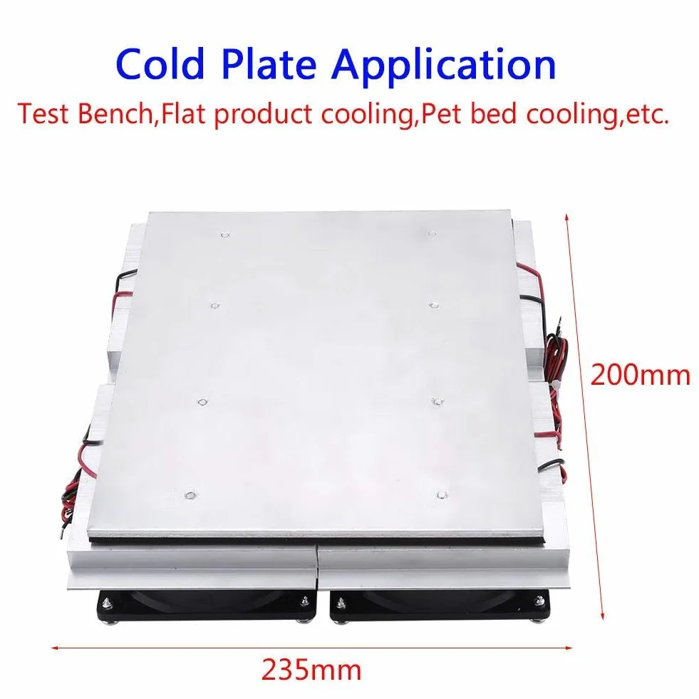 Piastra di refrigerazione a semiconduttore con ventola, di raffreddamento termoelettrico Peltier fai-da-te 12V