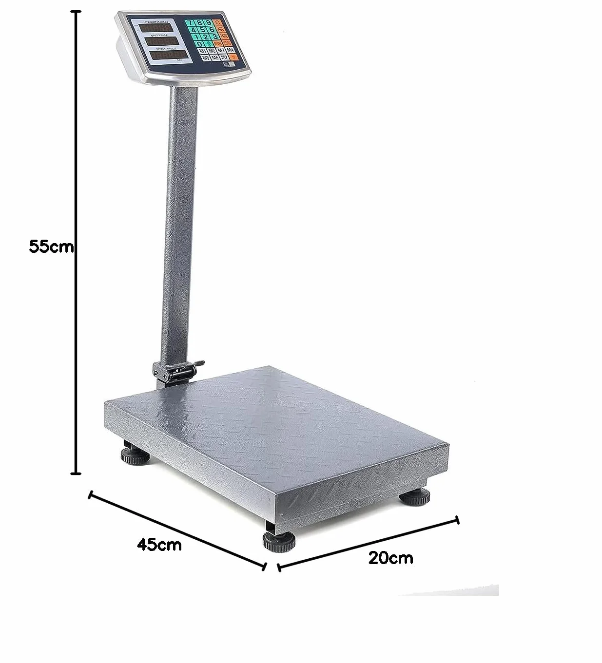 Bilancia Elettronica Per Bilico Professionale 300 Kg In Acciaio Display Digitale Bascula Pesa Pacchi - Cw814