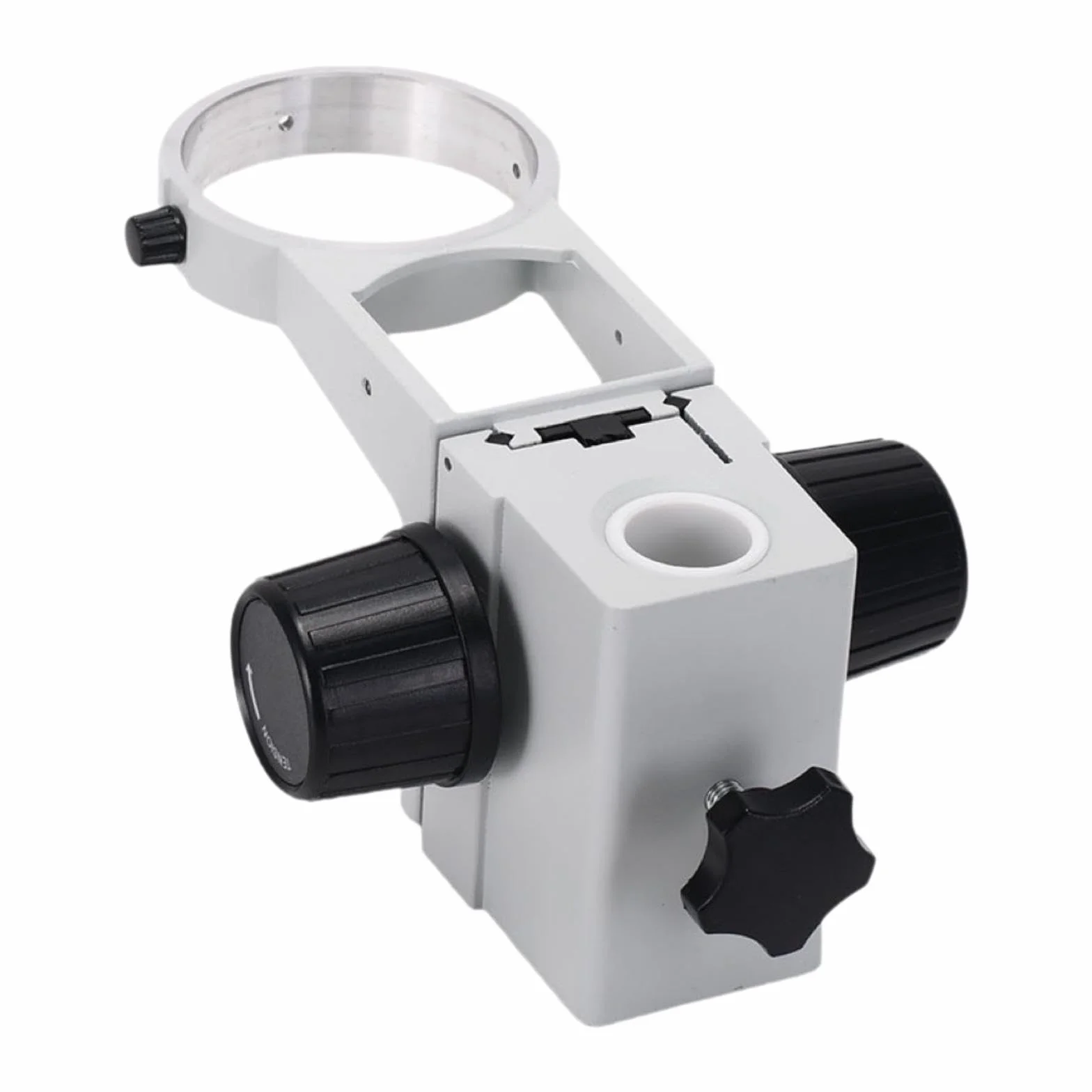 Milageto Staffa per Messa a Fuoco Microscopio Stereo 50 mm Fissaggio Manuale