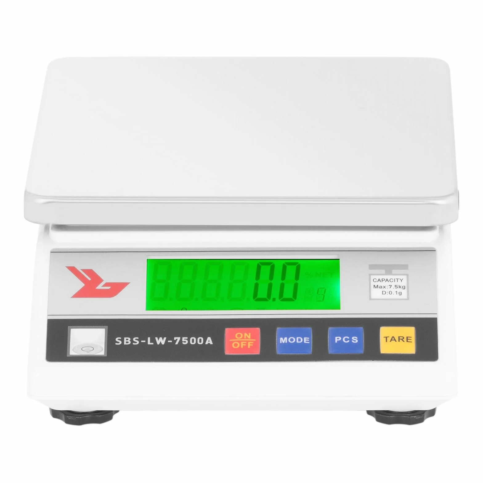 Steinberg Bilancia di precisione cucina professionale 7500 g/0,3 g superficie di pesatura 18 x 18 cm