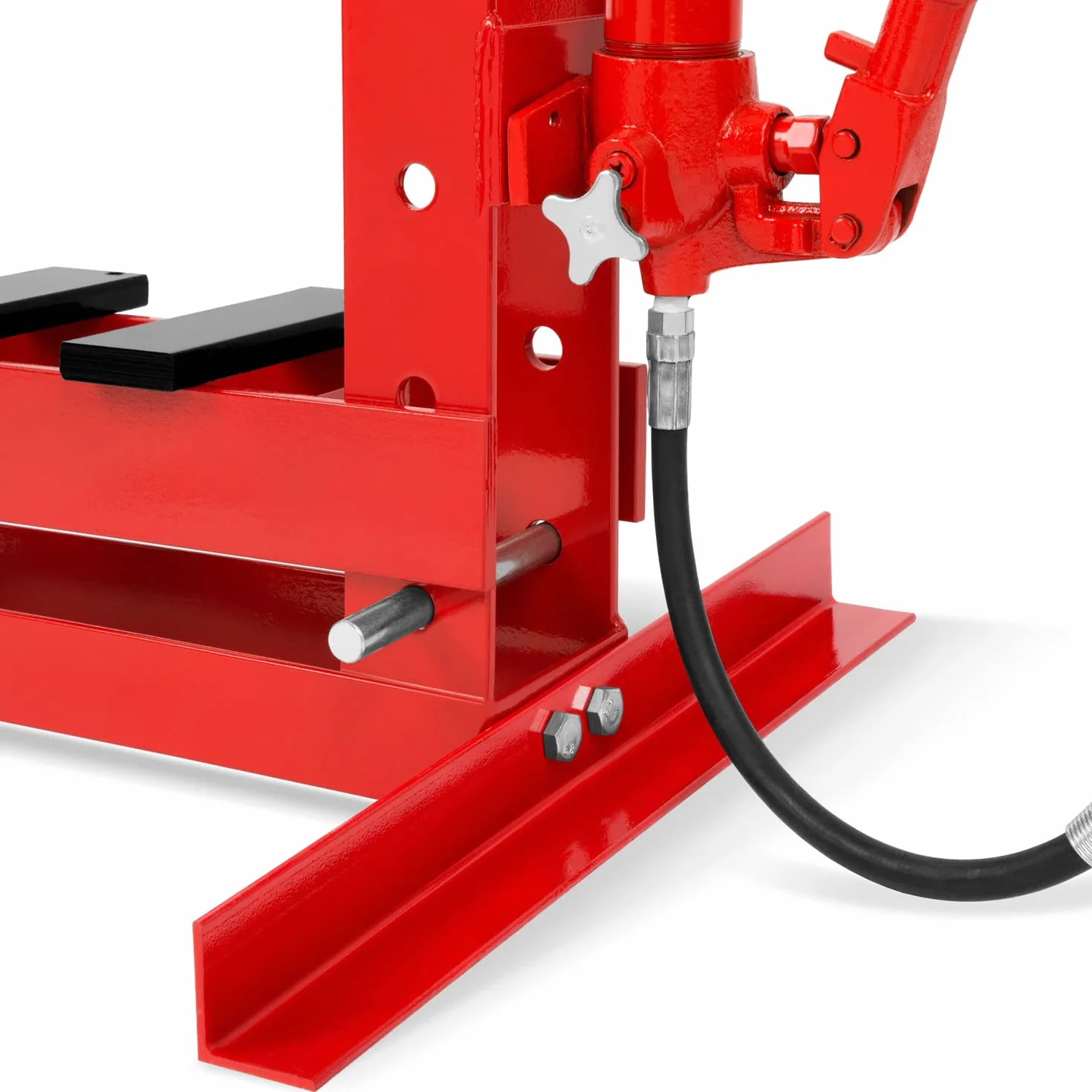 EBERTH Pressa idraulica da officina 10T con manometro, altezza lavoro 375 mm, larghezza 350 mm