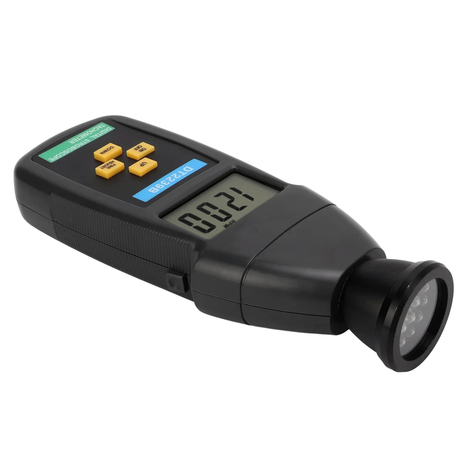 DT2239B Stroboscopio Digitale LCD, Contagiri Flash Portatile Tachimetro Flash Tachimetro Flash Portatile Tachimetro Stroboscopico Senza 60-19.999 RPM