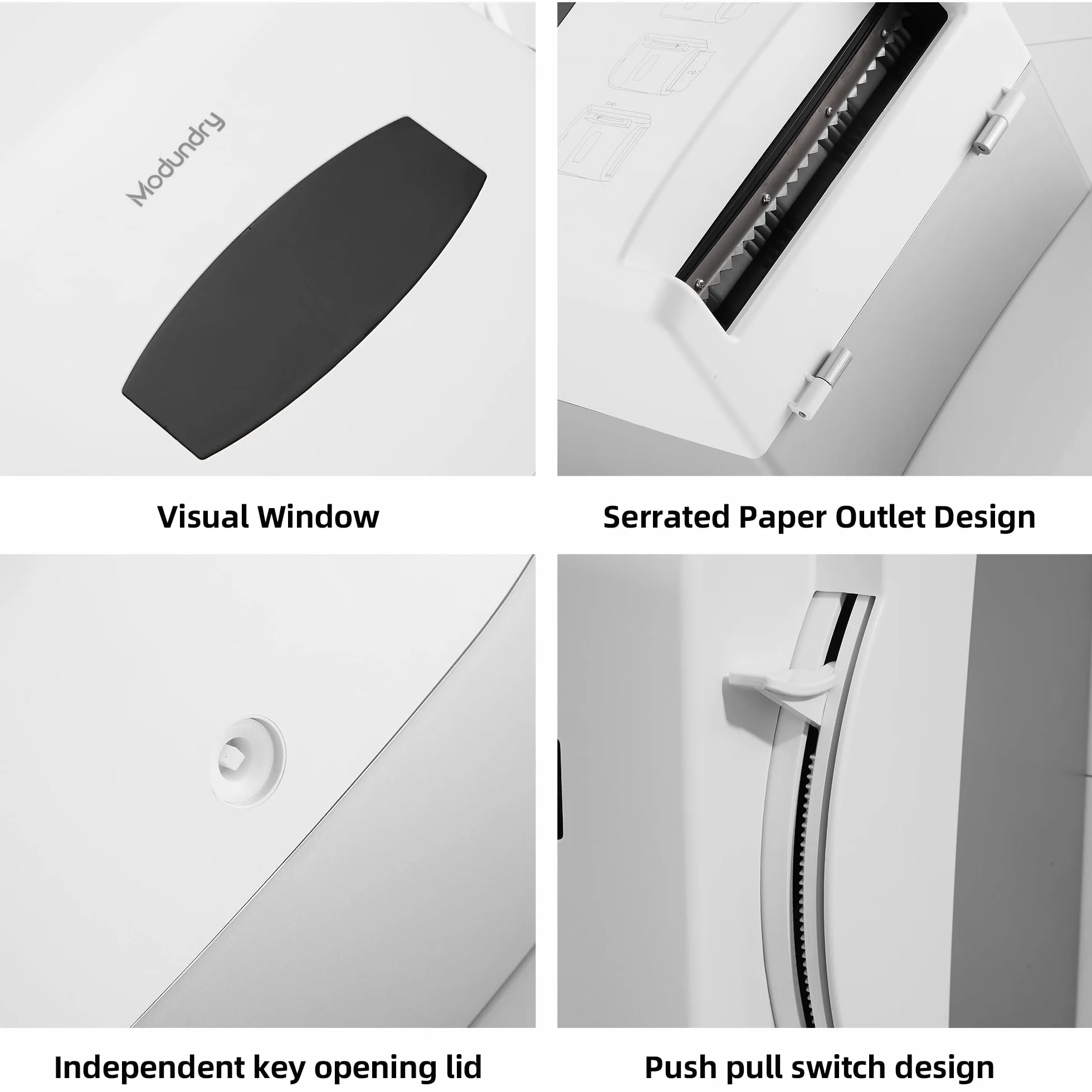 Dispenser di asciugamani di carta da parete commerciale bianco