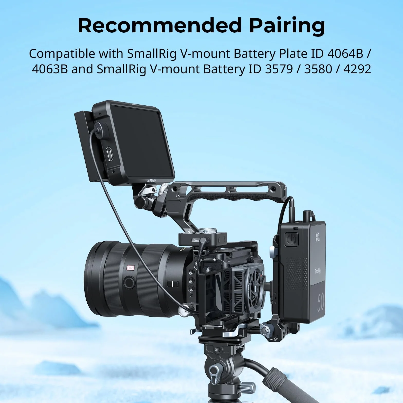SMALLRIG Ventola di Raffreddamento TEC per Fotocamera Mirrorless Sony Sistema di raffreddamento esterno per Sony ZV-E1/ZV-E10 II/ZV-E10/A7 IV/A7C/A7C II/A6700/FX3/FX30-5152