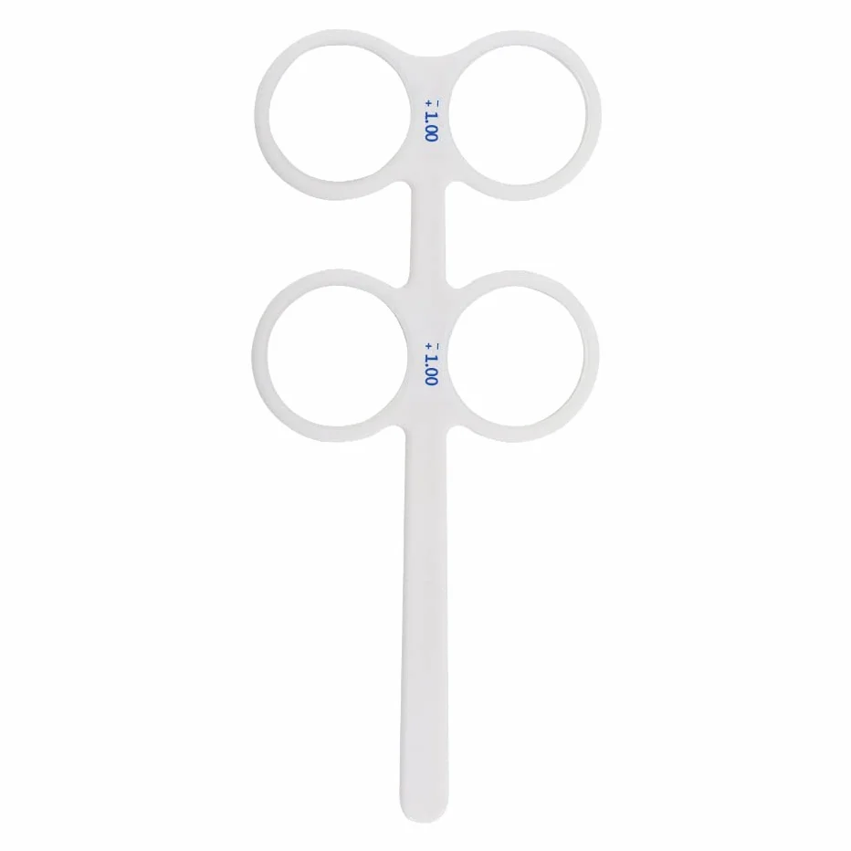 Attrezzatura optometrica occlusore con supporto flipper ottico plastica 4 lenti