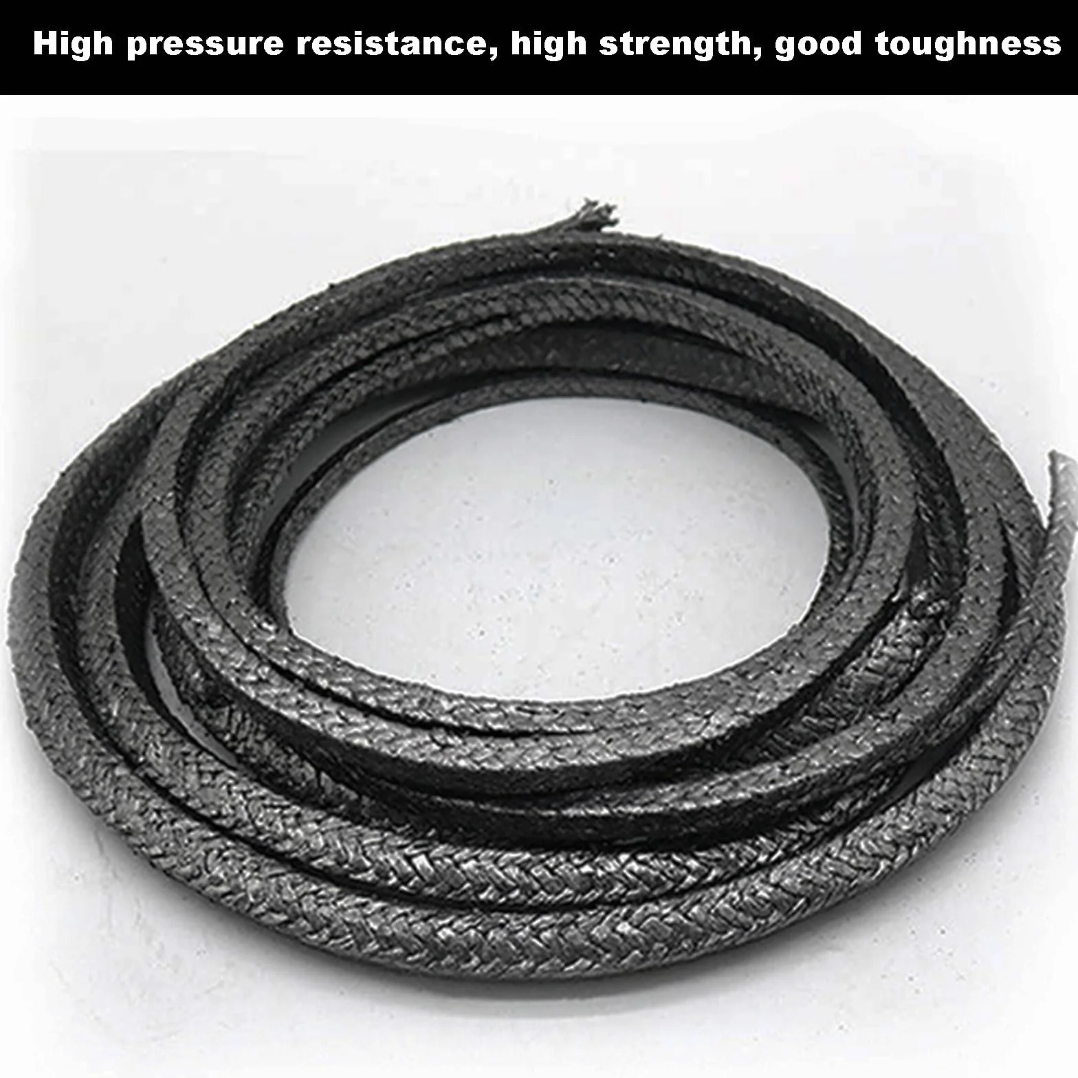 Baderna in Grafite Flessibile Espansa Compressione Intrecciata Classe A 16mm×16mm×5m