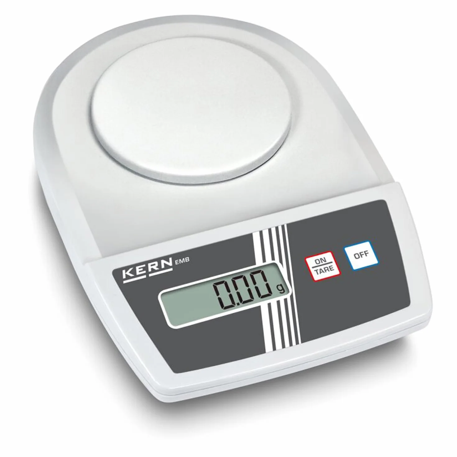 Bilancia da laboratorio con ampissima capacità di pesatura, [Kern EMB 200-2], precisione fino a 0,01 g, portata massima 200 g.