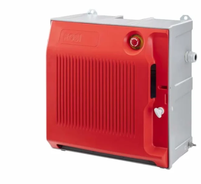 Quadro ASC Rosi Materiale Elettrico 3x3P + 2x4P 16A 1x5P 32A 35kW con pulsante di emergenza rosso - 1003102