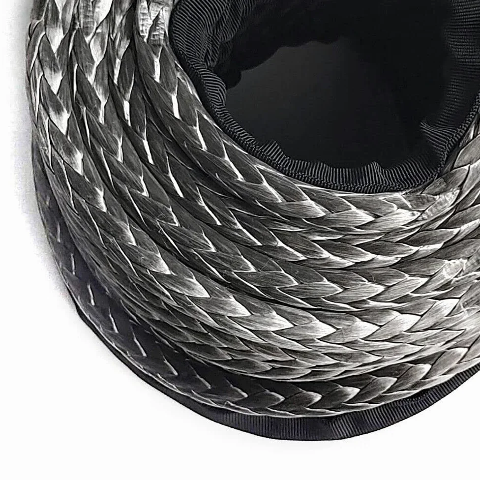 Corda Per Argano Sintetico 10 Mm X 30 M Corda Sintetica 10.5 T Cavo Di Estensione Del Verricello Uso Sicuro Resistente Al Calore Fune Per Verricello