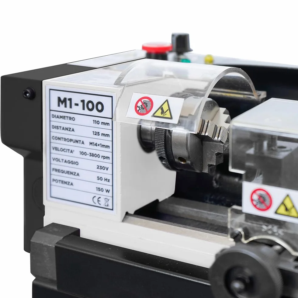 SOGI M1-100 Tornio da banco per metallo di precisione 110x175 mm