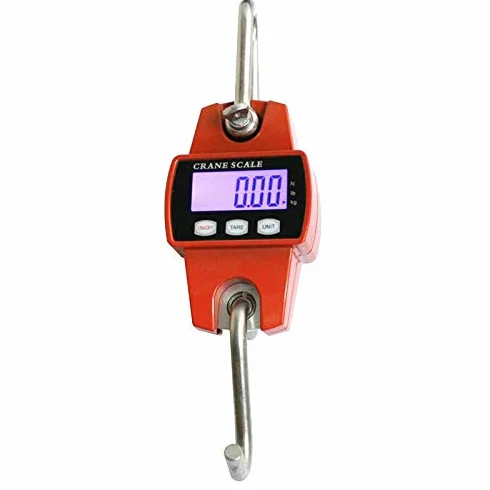 Bilancia sospesa, 300 kg, 660 Lb, bilancia digitale LCD, con gancio per pesare, per agricoltura, caccia, peso dell'arco, pesce grande con sensore preciso