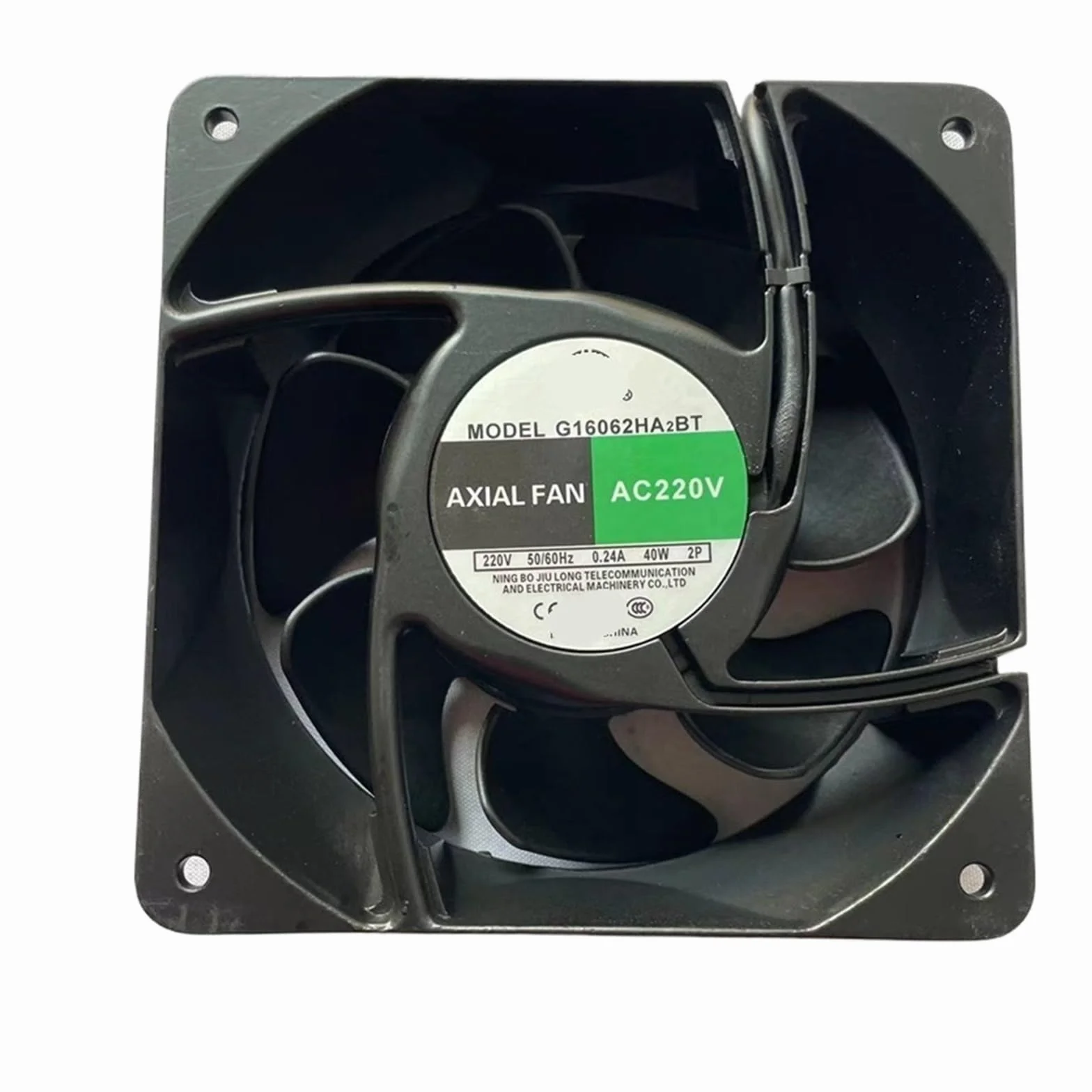 G16062HA2BT Ventola a Flusso assiale 160x160x 62mm 0,24A 220V CA Ventola di Raffreddamento