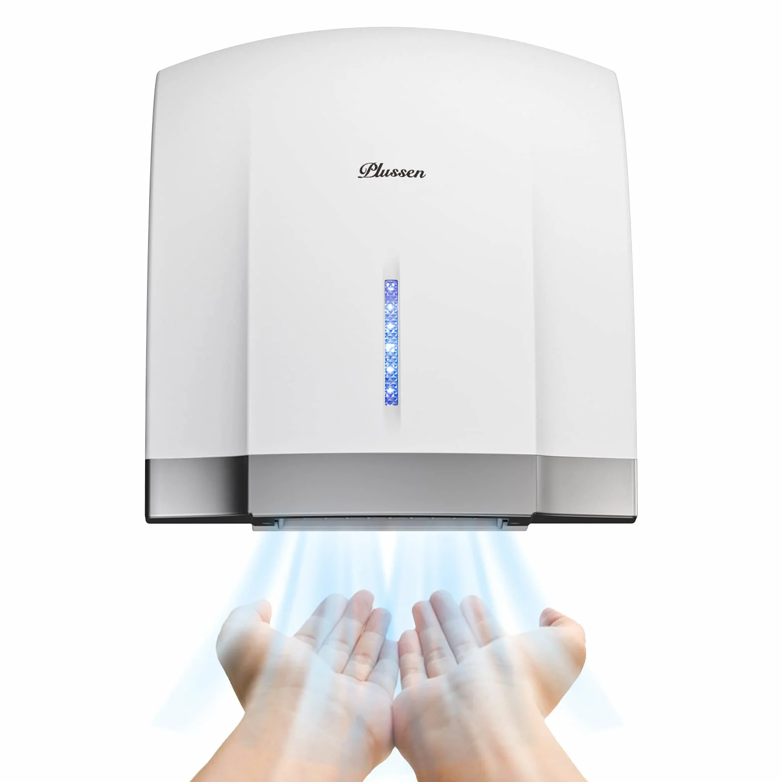 Asciugamani Automatico Elettrico da Parete con Sensore Fotocellula, 220-240V, 40 dB, Coperchio ABS