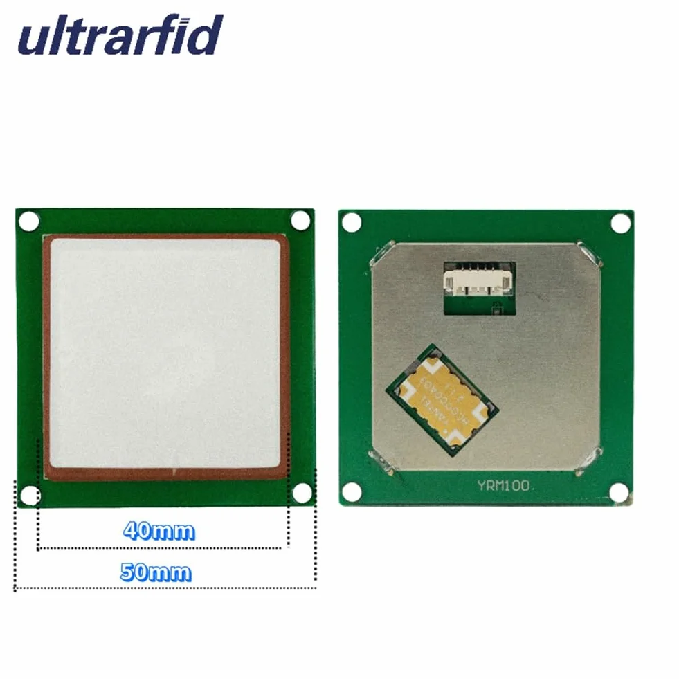 Modulo Lettore RFID UHF Compatibile YRM100 con Interfaccia Ttl e Antenna RFID Integrata